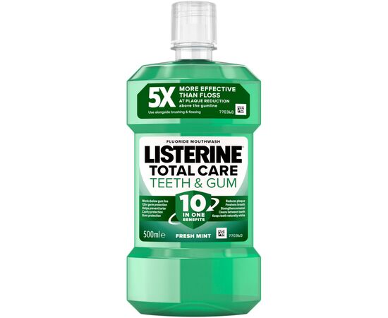 Ополаскиватель для полости рта Listerine Total Care Защита зубов и десен 500 мл (3574661070377/5010123714383)
