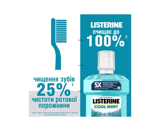 Ополаскиватель для полости рта Listerine Свежая мята 1000 мл (3574660520132), изображение 12 Ополаскиватель для полости рта Listerine Свежая мята 1000 мл (3574660520132), изображение 12