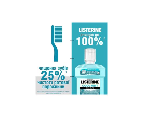 Ополаскиватель для полости рта Listerine Свежая мята Мягкий вкус 1000 мл (3574661011394/3574661619927), изображение 9 Ополаскиватель для полости рта Listerine Свежая мята Мягкий вкус 1000 мл (3574661011394/3574661619927), изображение 9