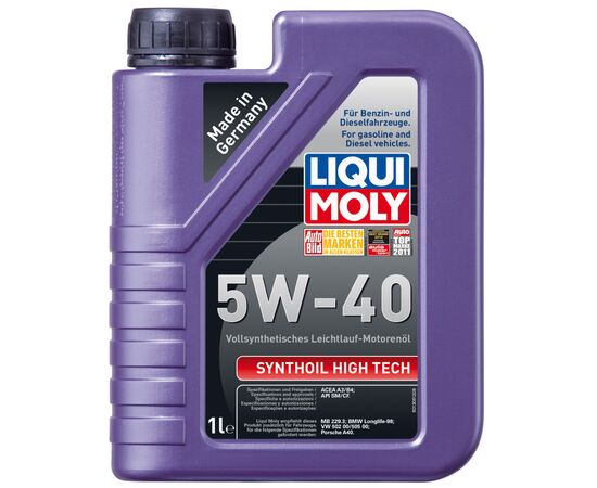 Моторна олива Liqui Moly Synthoil High Tech 5W-40 1л (LQ 1924)