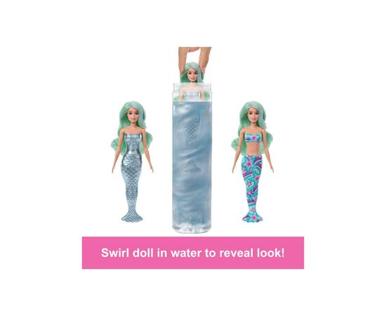 Кукла Barbie Цветное перевоплощение, серия Тайны моря (сюрприз) (HRK12), изображение 3 Кукла Barbie Цветное перевоплощение, серия Тайны моря (сюрприз) (HRK12), изображение 3