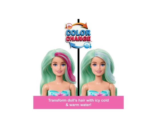Кукла Barbie Цветное перевоплощение, серия Тайны моря (сюрприз) (HRK12), изображение 5 Кукла Barbie Цветное перевоплощение, серия Тайны моря (сюрприз) (HRK12), изображение 5