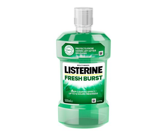 Ополаскиватель для полости рта Listerine Всплеск свежести 500 мл (5010123703547), изображение 3 Ополаскиватель для полости рта Listerine Всплеск свежести 500 мл (5010123703547), изображение 3