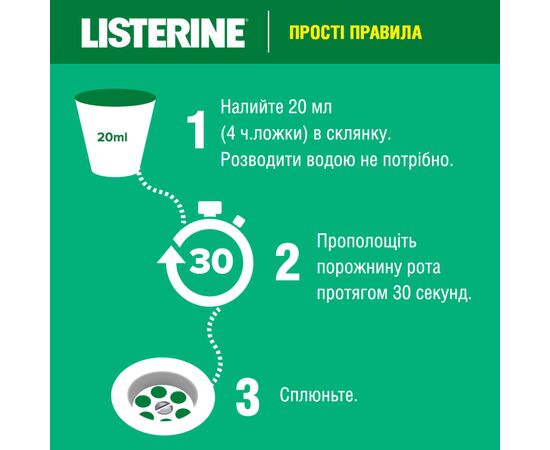 Ополаскиватель для полости рта Listerine Всплеск свежести 250 мл (5010123703431), изображение 10 Ополаскиватель для полости рта Listerine Всплеск свежести 250 мл (5010123703431), изображение 10