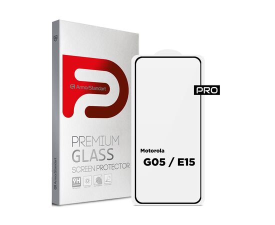 Стекло защитное Armorstandart Pro Motorola G05 / E15 Black (ARM83294)
