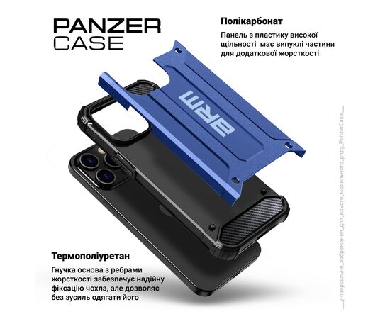 Чехол для мобильного телефона Armorstandart Panzer Samsung A36 5G Dark Blue (ARM82195), изображение 4