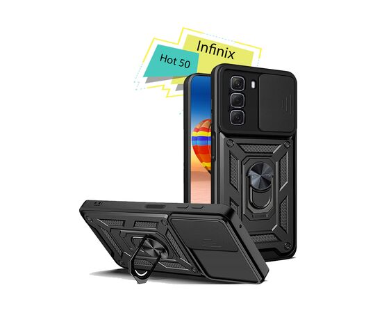Чохол до мобільного телефона BeCover Military Infinix Hot 50 (X6720) Black (713046)