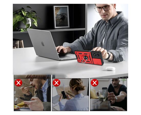 Чехол для мобильного телефона BeCover Military Motorola Moto G04/G04s Red (713065), изображение 5