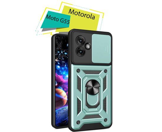 Чохол до мобільного телефона BeCover Military Motorola Moto G55 Dark Green (713058)