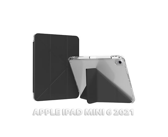 Чохол до планшета BeCover Ultra Slim Origami Transparent Apple iPad Mini 6 2021 Black (712930)