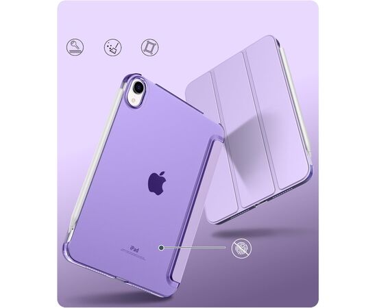 Чехол для планшета BeCover Tri Fold Hard BeCover Apple iPad Mini 7 2024 Purple (712455), изображение 2 Чехол для планшета BeCover Tri Fold Hard BeCover Apple iPad Mini 7 2024 Purple (712455), изображение 2