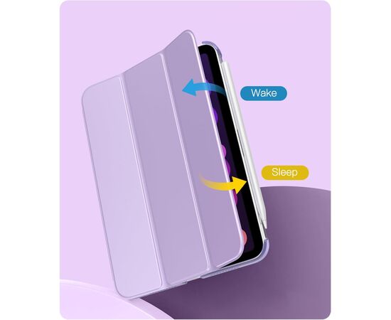 Чехол для планшета BeCover Tri Fold Hard BeCover Apple iPad Mini 7 2024 Purple (712455), изображение 6 Чехол для планшета BeCover Tri Fold Hard BeCover Apple iPad Mini 7 2024 Purple (712455), изображение 6