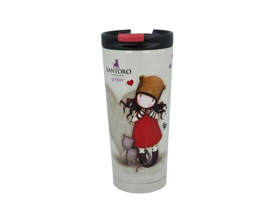 Термокружка Stor Santoro Gorjuss, Steel Coffee Tumbler 425 ml (Stor-00292)