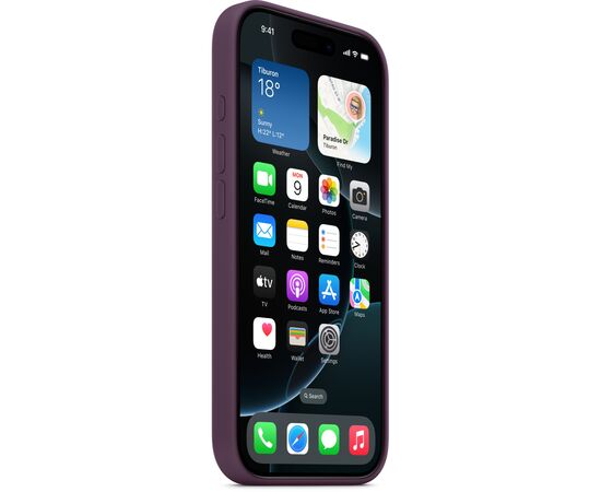 Чехол для мобильного телефона Apple iPhone16 Pro Silicone Case with MagSafe - Plum (MYYM3ZM/A), изображение 2 Чехол для мобильного телефона Apple iPhone16 Pro Silicone Case with MagSafe - Plum (MYYM3ZM/A), изображение 2