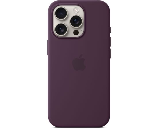 Чехол для мобильного телефона Apple iPhone16 Pro Silicone Case with MagSafe - Plum (MYYM3ZM/A), изображение 3 Чехол для мобильного телефона Apple iPhone16 Pro Silicone Case with MagSafe - Plum (MYYM3ZM/A), изображение 3