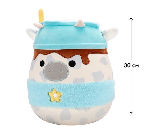 Мягкая игрушка Squishmallows Серая коровка 30 см (SQER01263), изображение 2 Мягкая игрушка Squishmallows Серая коровка 30 см (SQER01263), изображение 2