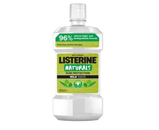 Ополаскиватель для полости рта Listerine Naturals с эфирными маслами 500 мл (3574661643335/3574661657462)