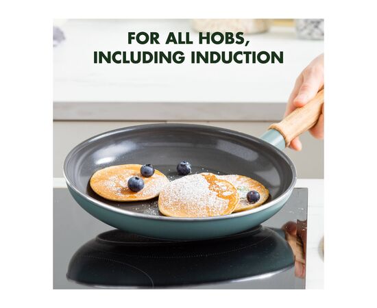 Сковорода GreenPan Mayflower, 20 см з керамічним покриттям, блакитна (CC001667-001), изображение 4 Сковорода GreenPan Mayflower, 20 см з керамічним покриттям, блакитна (CC001667-001), изображение 4