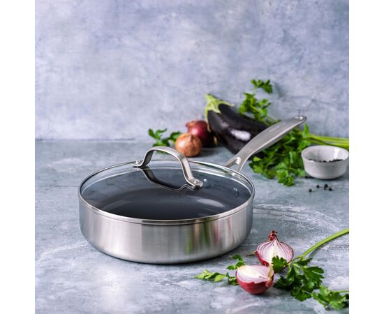 Сотейник GreenPan Geneva з кришкою 24 см, 2,6 л (CC004782-001), изображение 5 Сотейник GreenPan Geneva з кришкою 24 см, 2,6 л (CC004782-001), изображение 5