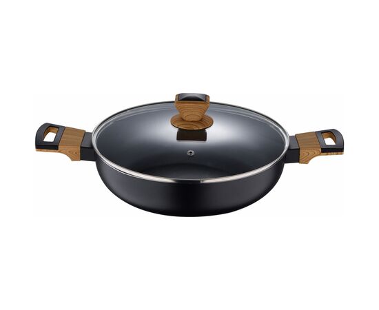 Сотейник Bergner Earth black з кришкою 28 см (BG-32038-BK), изображение 2 Сотейник Bergner Earth black з кришкою 28 см (BG-32038-BK), изображение 2