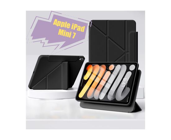 Чехол для планшета BeCover Ultra Slim Origami Flex Apple iPad Mini 7 2024 Black (712969), изображение 6 Чехол для планшета BeCover Ultra Slim Origami Flex Apple iPad Mini 7 2024 Black (712969), изображение 6