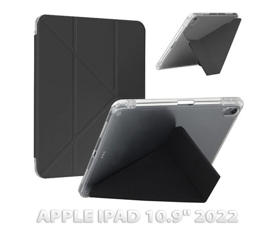 Чохол до планшета BeCover Ultra Slim Origami Transparent Apple iPad 10.9" 2022 Black (712938)