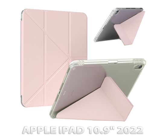 Чехол для планшета BeCover Ultra Slim Origami Transparent Apple iPad 10.9" 2022 Pink (712940)