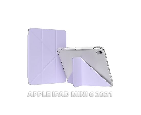 Чохол до планшета BeCover Ultra Slim Origami Transparent Apple iPad Mini 6 2021 Purple (712933)