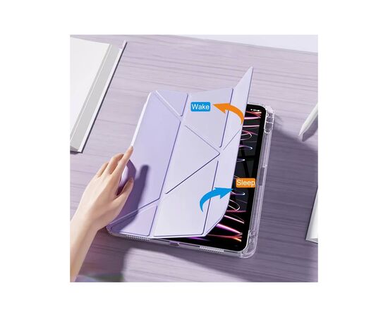 Чехол для планшета BeCover Ultra Slim Origami Transparent Apple iPad Mini 7 2024 Purple (712937), изображение 5 Чехол для планшета BeCover Ultra Slim Origami Transparent Apple iPad Mini 7 2024 Purple (712937), изображение 5