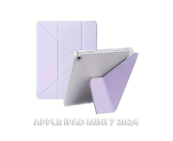 Чохол до планшета BeCover Ultra Slim Origami Transparent Apple iPad Mini 7 2024 Purple (712937)