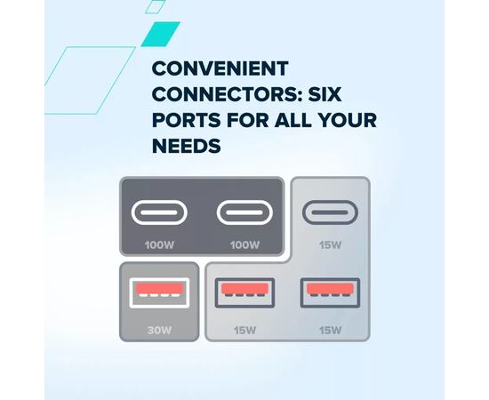 Батарея универсальная Canyon 60000mAh OnPower 610 PD/100W metal White (CNS-CPB610W), изображение 10 Батарея универсальная Canyon 60000mAh OnPower 610 PD/100W metal White (CNS-CPB610W), изображение 10