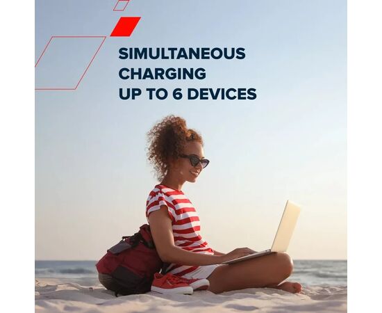 Батарея универсальная Canyon 60000mAh OnPower 610 PD/100W metal White (CNS-CPB610W), изображение 6 Батарея универсальная Canyon 60000mAh OnPower 610 PD/100W metal White (CNS-CPB610W), изображение 6