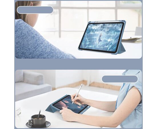 Чохол до планшета BeCover Soft Edge TPU Apple Pencil Apple iPad Air (4/5) 2020/2022 10.9" Blue Haze (711697), зображення 5 Чохол до планшета BeCover Soft Edge TPU Apple Pencil Apple iPad Air (4/5) 2020/2022 10.9" Blue Haze (711697), зображення 5