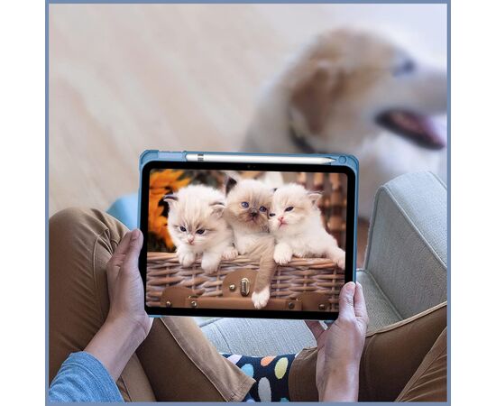 Чохол до планшета BeCover Soft Edge TPU Apple Pencil Apple iPad Air (4/5) 2020/2022 10.9" Blue Haze (711697), зображення 6 Чохол до планшета BeCover Soft Edge TPU Apple Pencil Apple iPad Air (4/5) 2020/2022 10.9" Blue Haze (711697), зображення 6