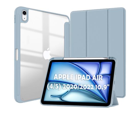 Чехол для планшета BeCover Soft Edge TPU Apple Pencil Apple iPad Air (4/5) 2020/2022 10.9" Blue Haze (711697)