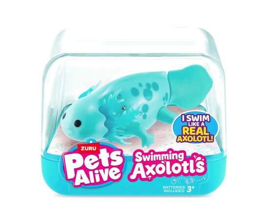 Интерактивная игрушка Pets & Robo Alive S1 Аксолотль (бирюзовый) (9556B)