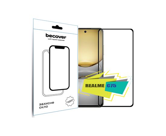 Скло захисне BeCover Realme C75 Black (713034)