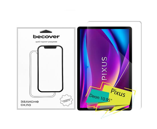 Стекло защитное BeCover Pixus Deon 10.95" (713043)