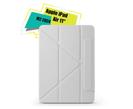 Чохол до планшета BeCover Ultra Slim Origami Magnetic Apple iPad Air 11" M2 2024 Gray (712958)
