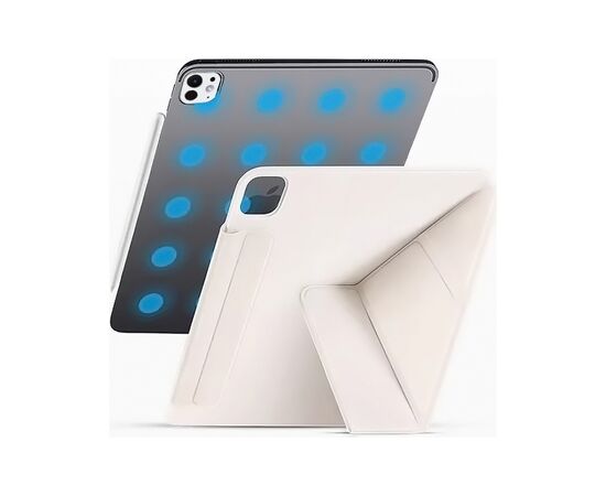 Чехол для планшета BeCover Ultra Slim Origami Magnetic Apple iPad Pro 11" M4 2024 Beige (712961), изображение 5 Чехол для планшета BeCover Ultra Slim Origami Magnetic Apple iPad Pro 11" M4 2024 Beige (712961), изображение 5