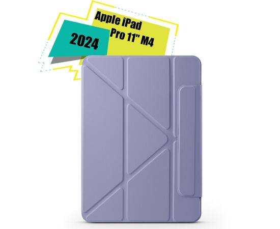 Чохол до планшета BeCover Ultra Slim Origami Magnetic Apple iPad Pro 11" M4 2024 Deep Purple (712963)