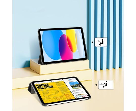 Чехол для планшета BeCover Tri Fold Hard Apple iPad 10.9" 2022/2024 Black (712983), изображение 5 Чехол для планшета BeCover Tri Fold Hard Apple iPad 10.9" 2022/2024 Black (712983), изображение 5