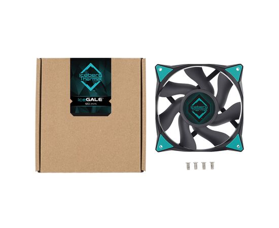 Кулер для корпуса Iceberg Group IceGALE 120mm Black (ICEGALE12-C0A), изображение 5 Кулер для корпуса Iceberg Group IceGALE 120mm Black (ICEGALE12-C0A), изображение 5