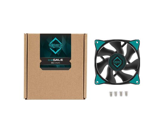 Кулер для корпуса Iceberg Group IceGALE 80mm Black (ICEGALE08-C0A), изображение 6 Кулер для корпуса Iceberg Group IceGALE 80mm Black (ICEGALE08-C0A), изображение 6