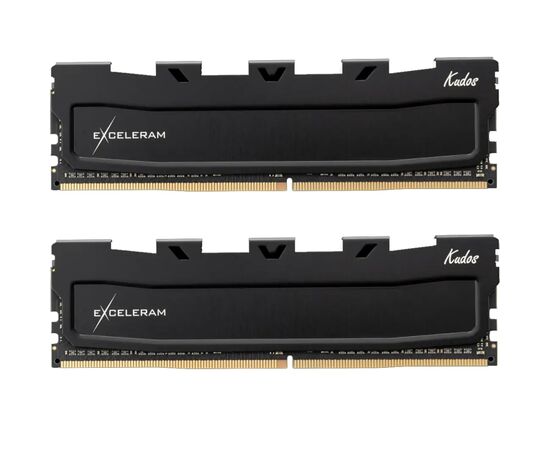 Модуль памяти для компьютера DDR5 32GB (2x16GB) 6800 MHz Black Kudos eXceleram (EK50320683445CD)