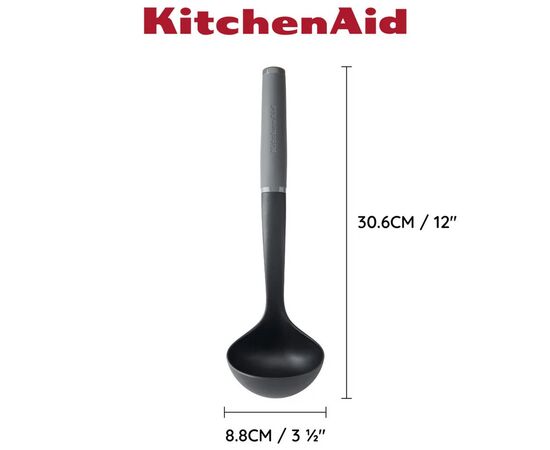 Половник KitchenAid Coreline, 31,5 см, сірий (KAS006OHCGG), изображение 4 Половник KitchenAid Coreline, 31,5 см, сірий (KAS006OHCGG), изображение 4