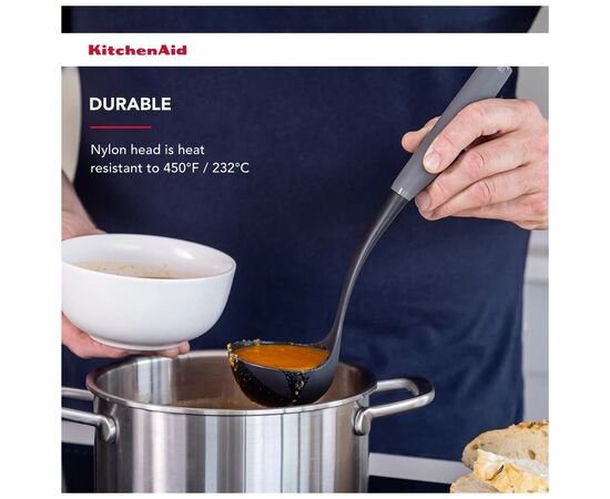 Половник KitchenAid Coreline, 31,5 см, сірий (KAS006OHCGG), изображение 6 Половник KitchenAid Coreline, 31,5 см, сірий (KAS006OHCGG), изображение 6