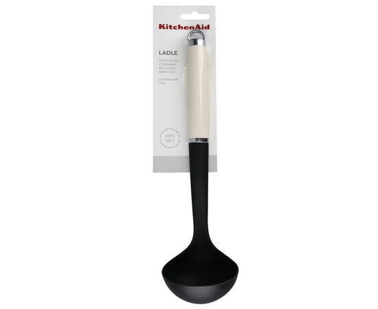 Половник KitchenAid Coreline, 32,8 см, кремовий (KAG006OHACE), изображение 5 Половник KitchenAid Coreline, 32,8 см, кремовий (KAG006OHACE), изображение 5