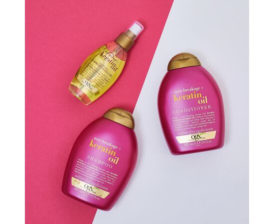 Шампунь OGX Keratin Oil против ломкости с кератиновым маслом 385 мл (0022796977519), изображение 8 Шампунь OGX Keratin Oil против ломкости с кератиновым маслом 385 мл (0022796977519), изображение 8