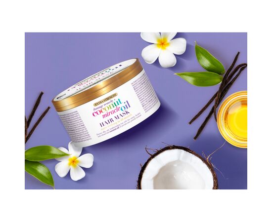 Маска для волос OGX Coconut Miracle Oil Укрепляющая 300 мл (3574661685168), изображение 12 Маска для волос OGX Coconut Miracle Oil Укрепляющая 300 мл (3574661685168), изображение 12